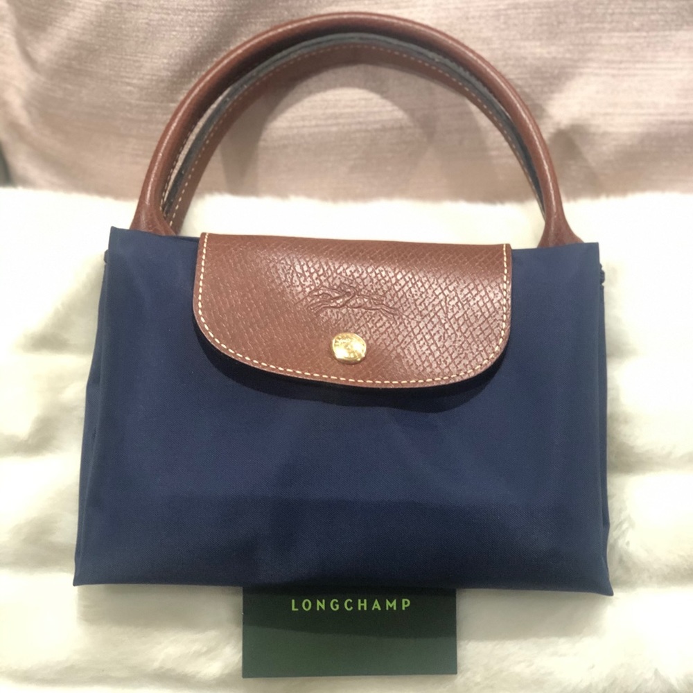 Longchamp Le Pliage Navy NWT
